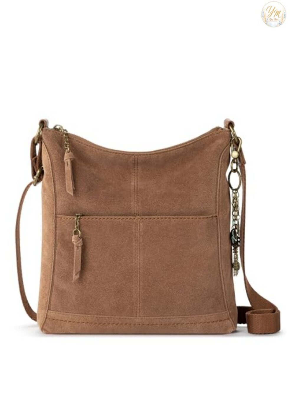 The Sak Lucia Leather Crossbody Purse Adjustable Strap Zipper